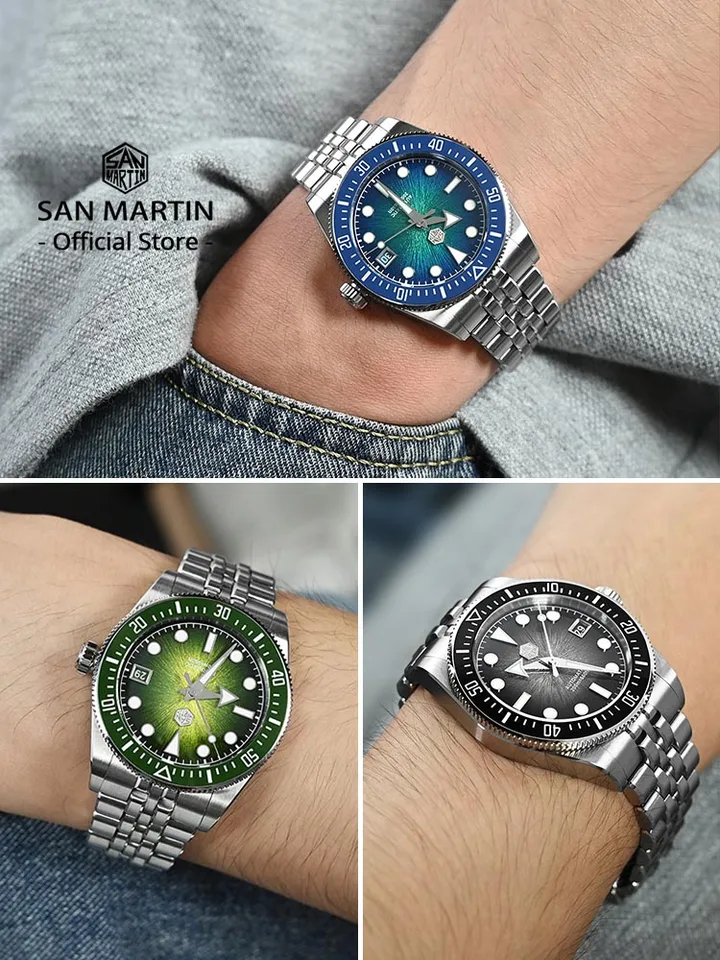 San Martin SN0144 Orologio da polso da uomo, movimento automatico 9015 San Martin SN0144 Orologio da polso da uomo, movimento automatico 9015