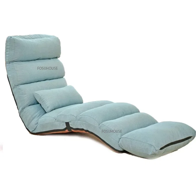 Japanese Foldable And Washable Floor Chair Lazy Sofa Tatami Bedroom Bay Window Leisure Recliner Chair Balcony Single Sofa Chairs