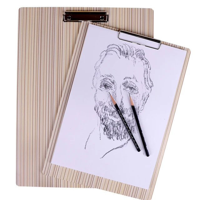 8K Wood Grain Sketch Board Portable Outing Painting Board Support Pad Art  Auxiliary Stationery 42x30cm Large Size - AliExpress