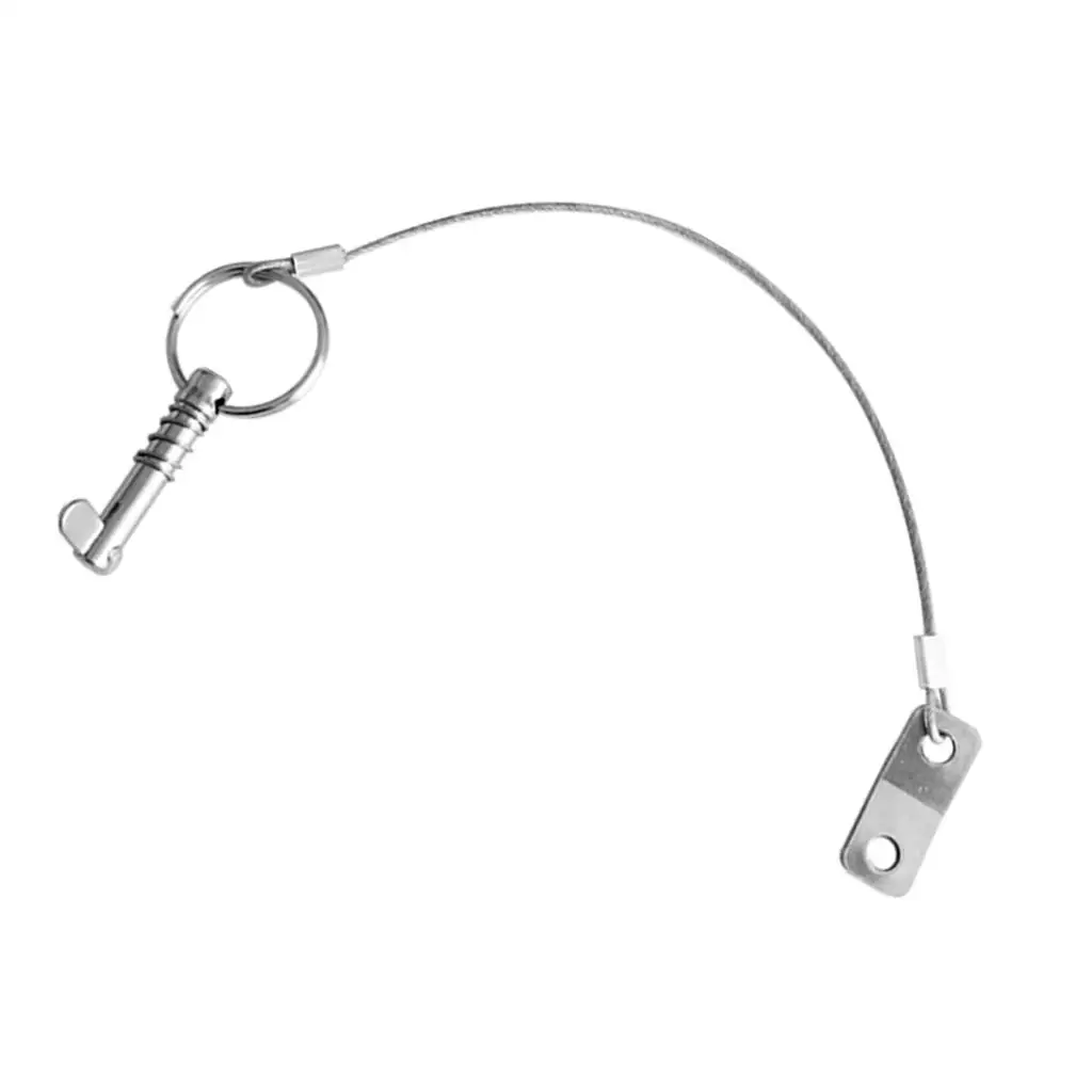 

QUICK RELEASE Pin with Lanyard Stainless Steel Bimini Marine Boat