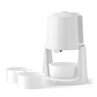Rasoirs à glace automatiques 220V, petite Machine électrique domestique, machine à raser la glace réglable à deux vitesses, broyeur à glace 110V 6