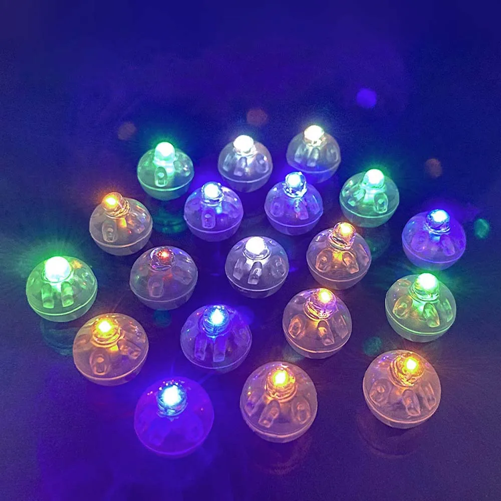 

30/50Pcs Wedding Valentine's Day Round Led Flash Ball Lamp Balloon Light Party Decoration Balloon Accessories Festival Supplies