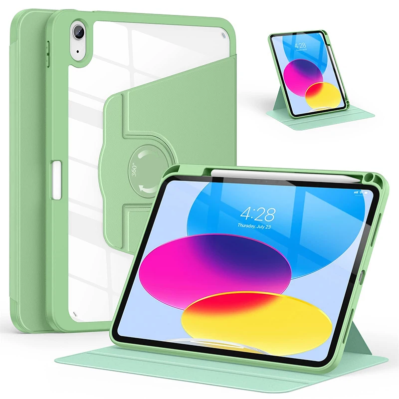 2023 Nuovo Ipad 9Th Generation Case 10.2 Pollici Ipad 8Th 7Th Air 3 Pro 10.5 360 Cover Protettiva Rotable Per Ipad Air2/1 9.7 ''2017