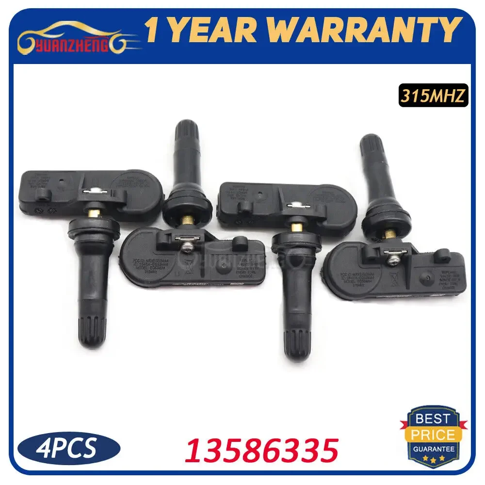 13586335 TPMS Sensor 315MHz For Chevy, GMC, Cadillac, Buick - Pre-programmed Tire Pressure Monitor