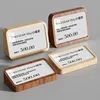 Solid wood table card holder display board, vertical price board, table board, label, vertical acrylic price tag 4