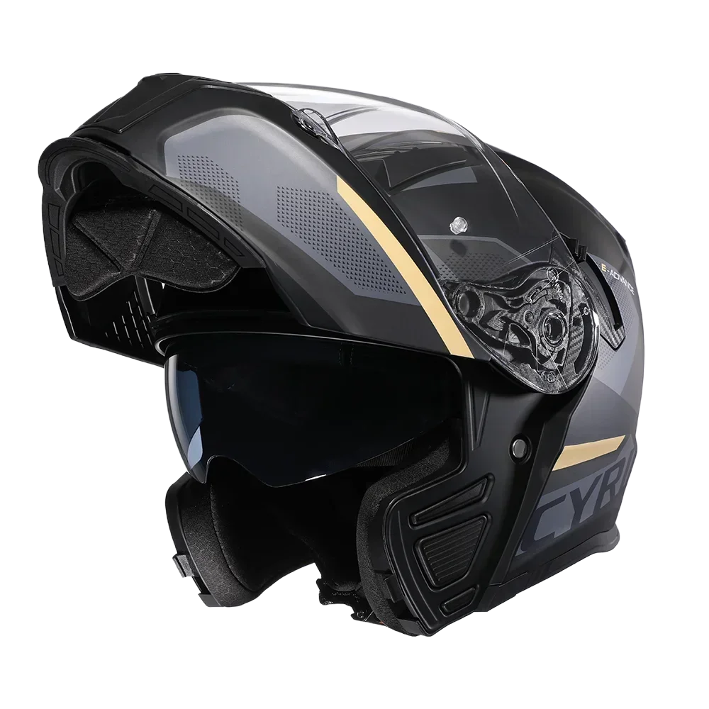 Motorcycle Helmet Dual Visor Modular Flip up Full Face Helmet for Adult Men and Women DOT Approved 2