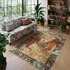 Carpet for Living Room Non-slip Machine Washable Floor Mat Creative Jungle Tiger Birds Print Area Rug Sofa Coffee Table Rugs 러그 4