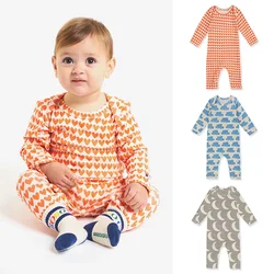 0-24M New bron Baby Romper Boys Girls Long Sleeve Jumpsuit Newborn Autumn Winter Cotton Outfit Cute Sweet Baby Clothing