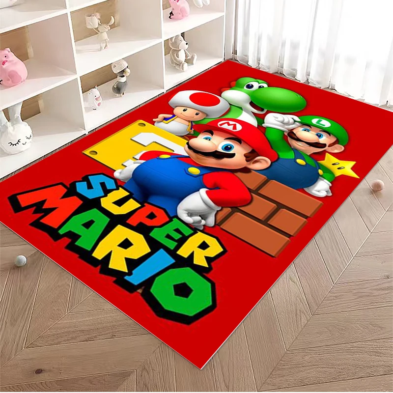3D Cartoon Super Mario Bros Game HD Rug Area Carpet Living Room Kids Bedroom Sofa Kitchen Decorate Child Non-slip Floor Mats kids carpet floor mat non slip carpet decorative carpet