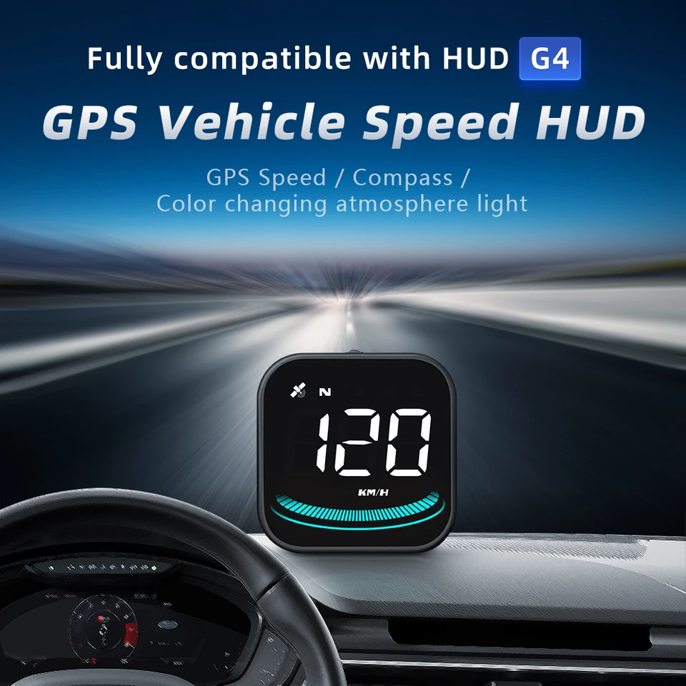 HUD Auto Head Up Display Geloo - Tachimetro Digitale GPS Con Allarme Velocità - Per Tutte Le Auto - Foto 9