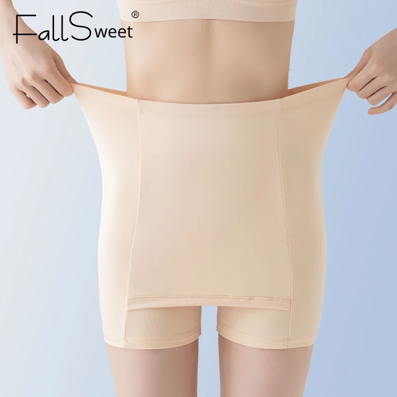 FallSweet Double Layer Safety Panties for Women High Waist Protective Shorts Tummy Control Hip Butt Lifter Dress Underwear