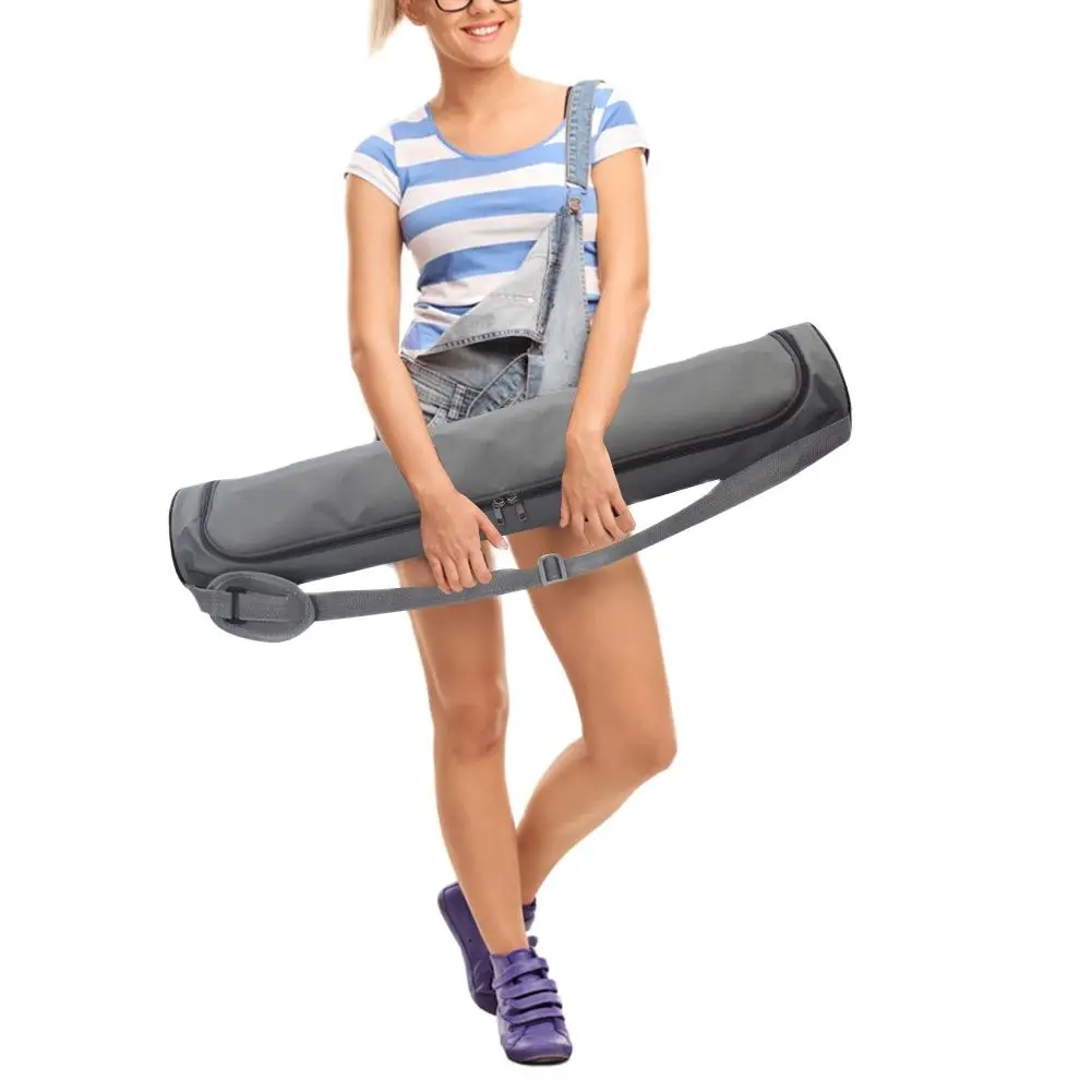 Waterproof Yoga Bag Gym Mat Bag Yoga Backpack Oxford Cloth Shoulder Mat Case for 72*15cm Portable Carry Ne