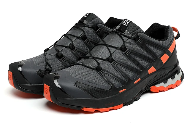 Oryginalny salomon PRO 3D Men Sneakers buty trekkingowe buty wspinaczki czarno-szaro-pomarańczowy New Arrival _ - AliExpress