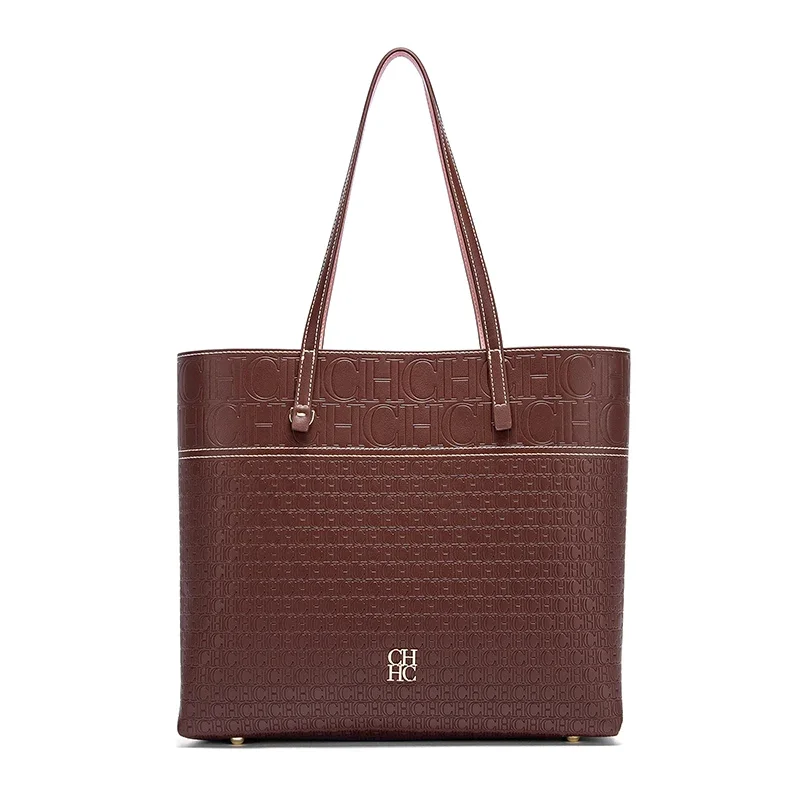 حقيبة نسائية من الجلد CH، حروف ذات علامة تجارية، س...