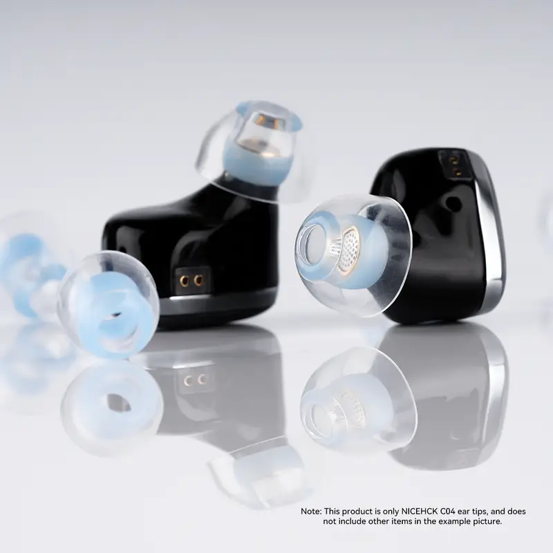 NICEHCK C04 Liquid Silicone Ear Tips Flexible Noise Isolating Ear Caps Skin-friendly Reusable Eartips for Explorer 4U NX8 Cantor - Image 5