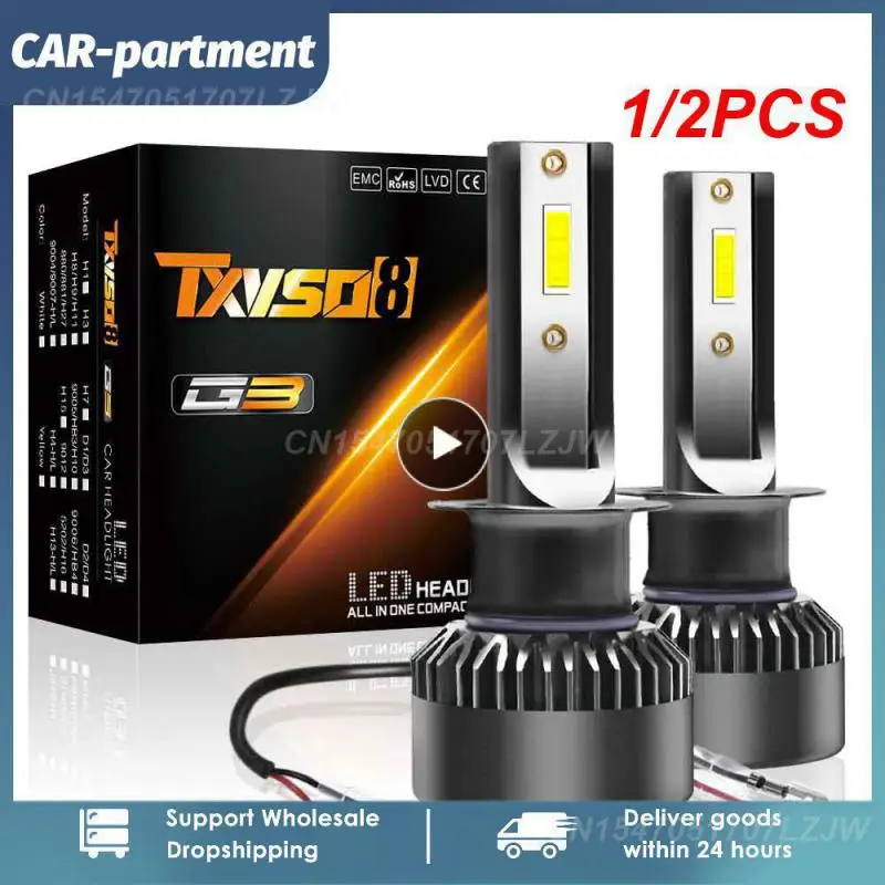 

1/2PCS /H8/H9/H11 COB LED Headlight Bulbs 110W 20000LM Low White Lights