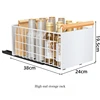 1PC Kitchen No Installation Pull-out Basket, Cabinet Pull-out Bowl Basket, Dish Storage Rack, Drawer Style Layered Storage Rack 6