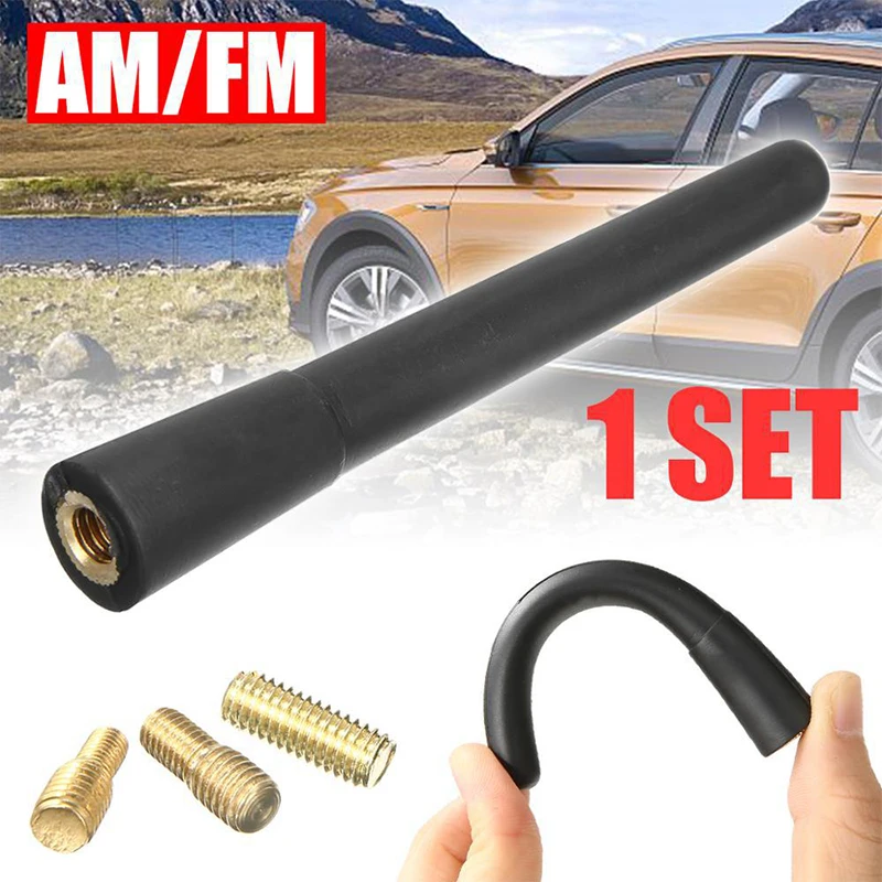 

Universal Car Antenna, Small Short Car Aerial, Mini Car Radio Accessories, FM/AM Pure Copper Antenna Radio