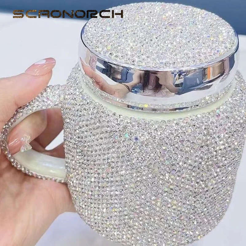 Snap on Bling Lid Rhinestone Bling Lid Bling Clear Cold Cup 