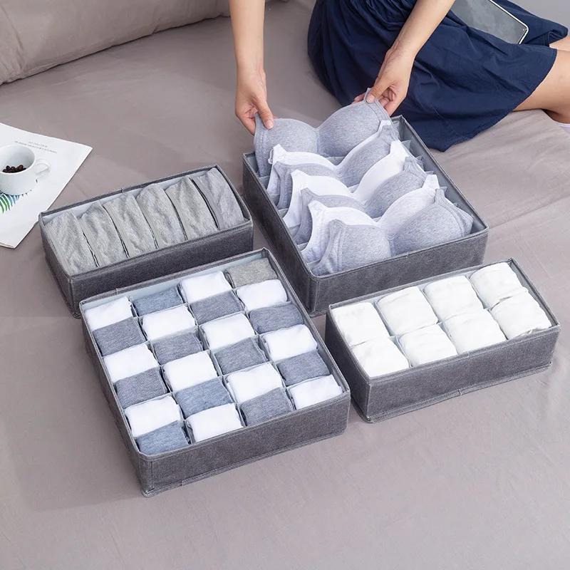 

Underwear Bra Socks Storage Box Closet Organizer Clothes Storage Box Cabinet Drawer Organizer Wardrobe Pants Storage Organizer