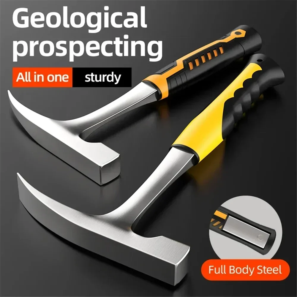 Professional Claw Hammer High Carbon Steel Geological Hammer Integrated Forging Multifunctional Hardware Tool for Carpenter Professional Claw Hammer High Carbon Steel Geological Hammer Integrated Forging Multifunctional Hardware Tool for Carpenter