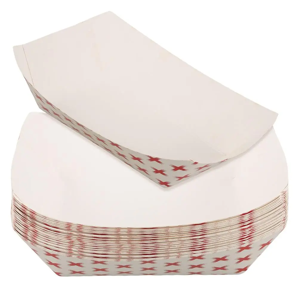 50pcs Disposable Paper Sandwich and Hot Dog Boxes, Kraft Food Boat Trays for Takeout, P... - SKU DPSB1803 - UGI Packaging