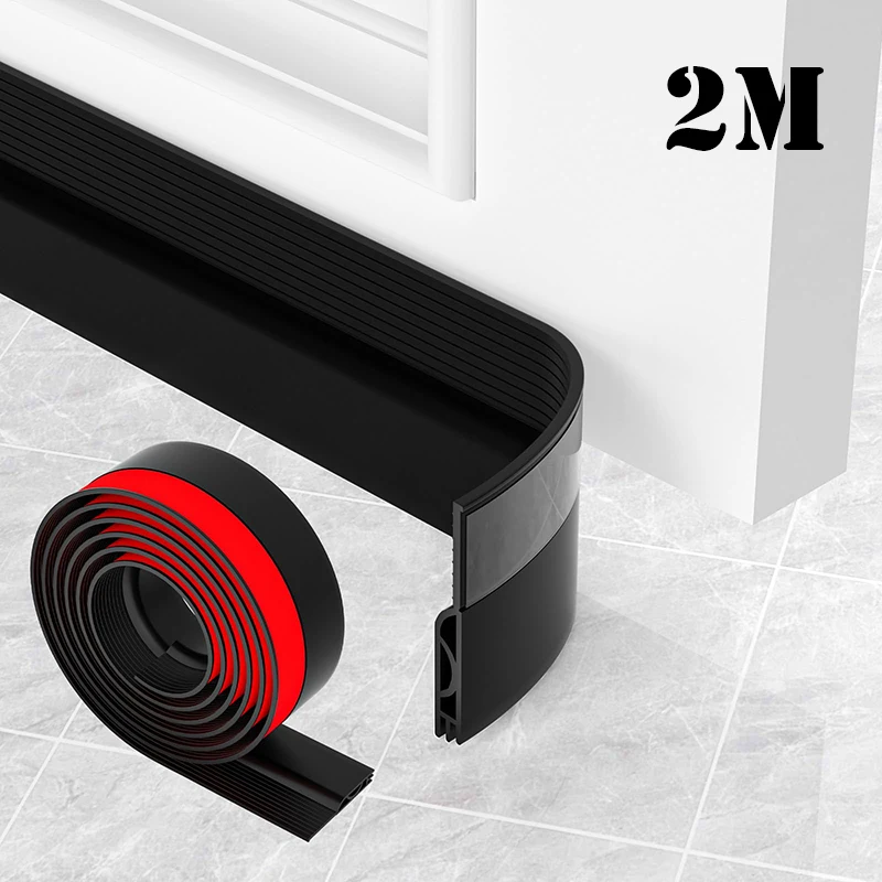 Premium Door Draft Stopper and Noise Blocker - Weatherproof Under Door Gap Filler and Seal