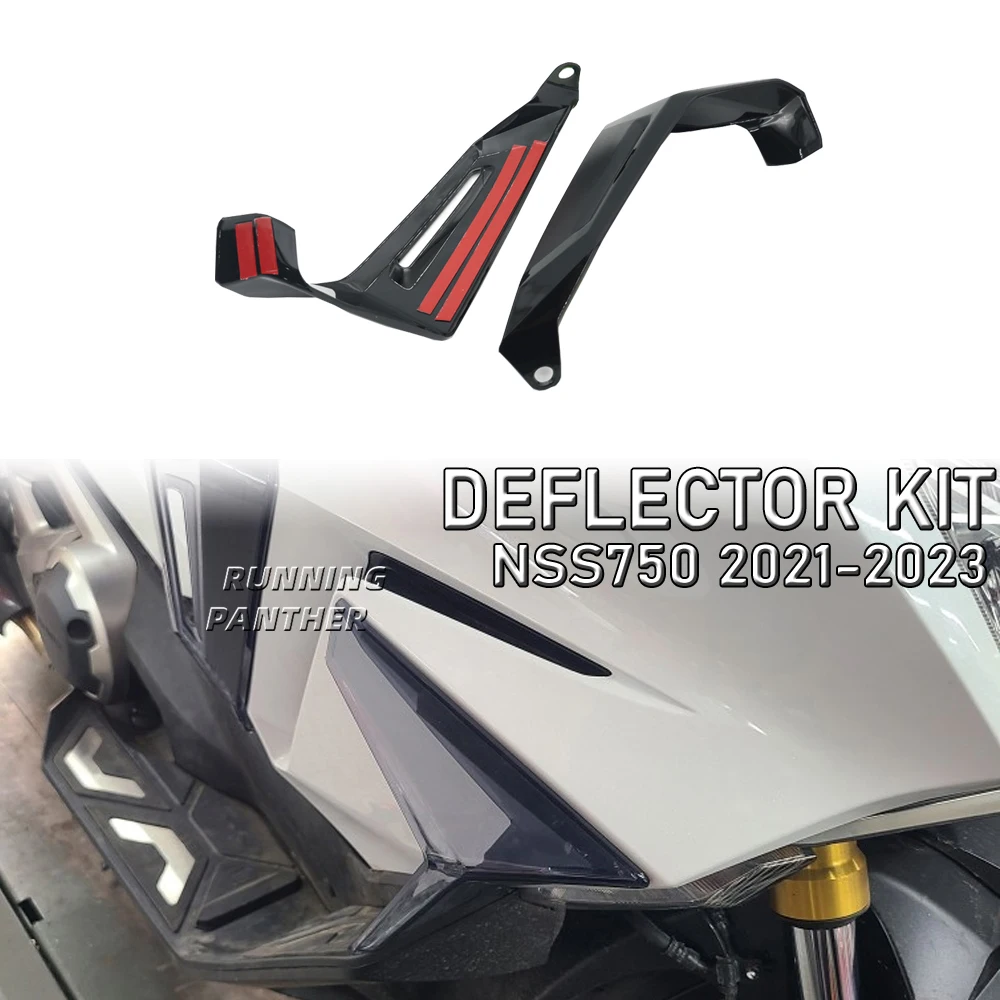Nuovo Kit Deflettore Aria Moto Nss750 Nero Adatto Per Honda Nss 750 2021 2022 Spoiler Add-On Spoiler Side