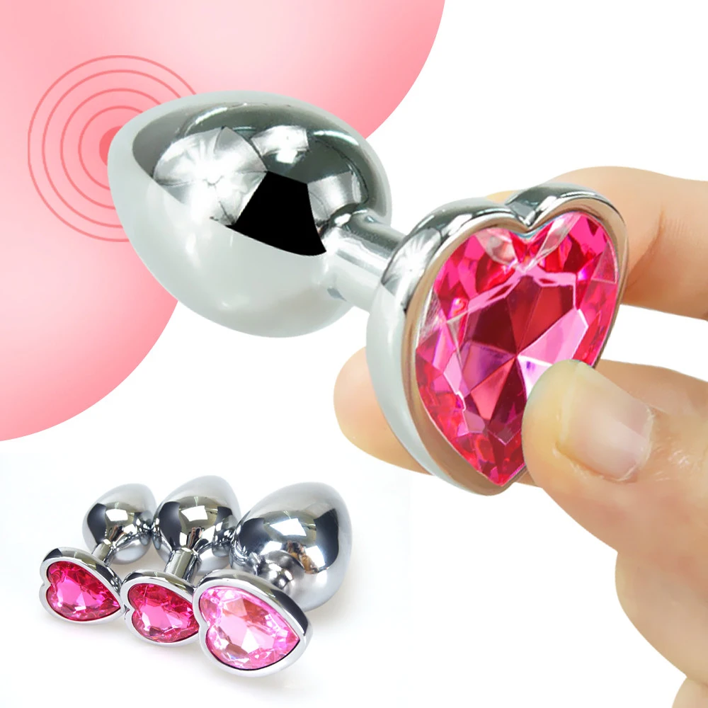 Analplugg set i rostfritt stål 3 delar för stimulering_voghion.com