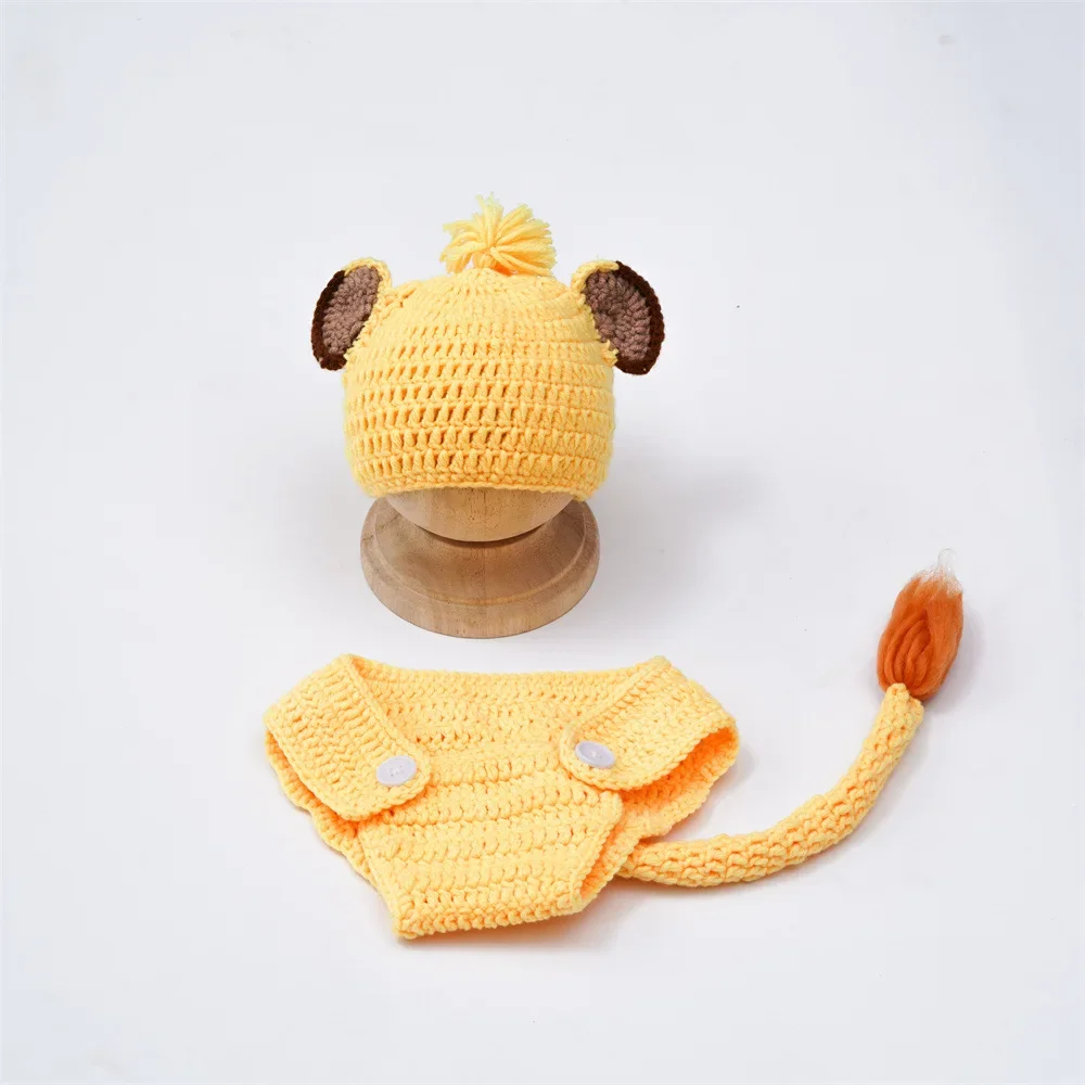 2pcs 사진 소품 Romper Simba 의상 촬영 옷 소년 복장 Photoshoot 복장