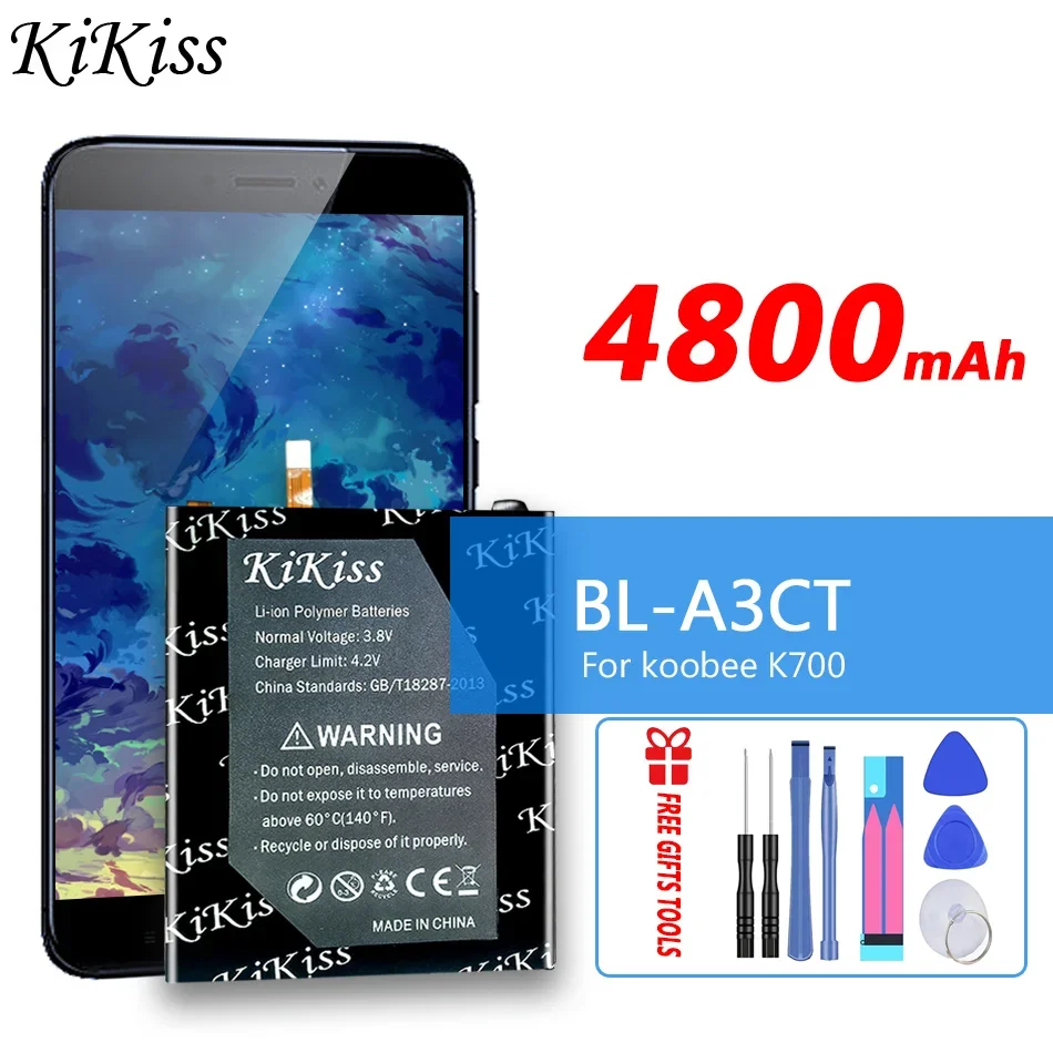 

Аккумулятор 4800 мАч KiKiss BLA3CT для koobee K700 BL-A3CT мобильный телефон