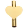 Holder for Cemetery Wall Vase Decorations Hanging Planter Metal Vases Heart Shaped Golden 4