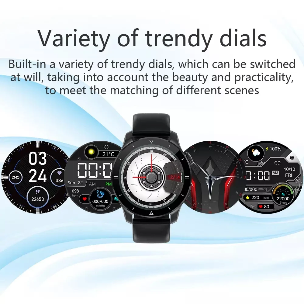 Smart Watch ES09 Accurately Air Pump Blood Pressure Measurement Big Font Body Temperature Heart Rate IP67 Waterproof Smartwatch