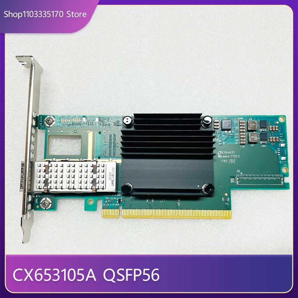 For HPE IB HDR100/EN 100Gb QSFP56 P23665-B21 P24248-001 P24754-001 CX653105A Single-Port 10 Gigabit Network Card 1 For HPE IB HDR100 EN 100Gb QSFP56 P23665 B21 P24248 001 P24754 001 CX653105A Single Port