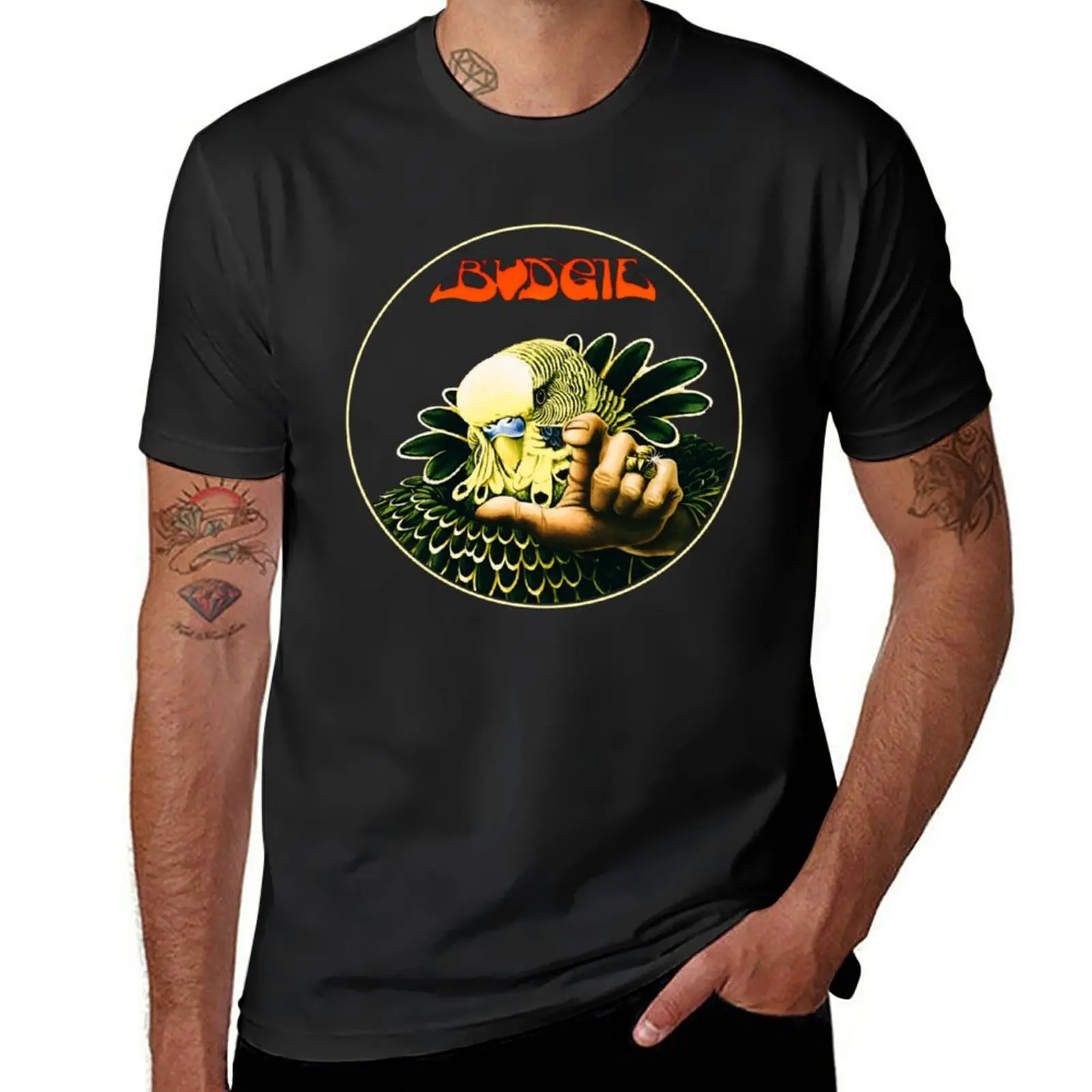 

Zoom club Budgie T-Shirt funnys plus sizes plain oversized t shirt men