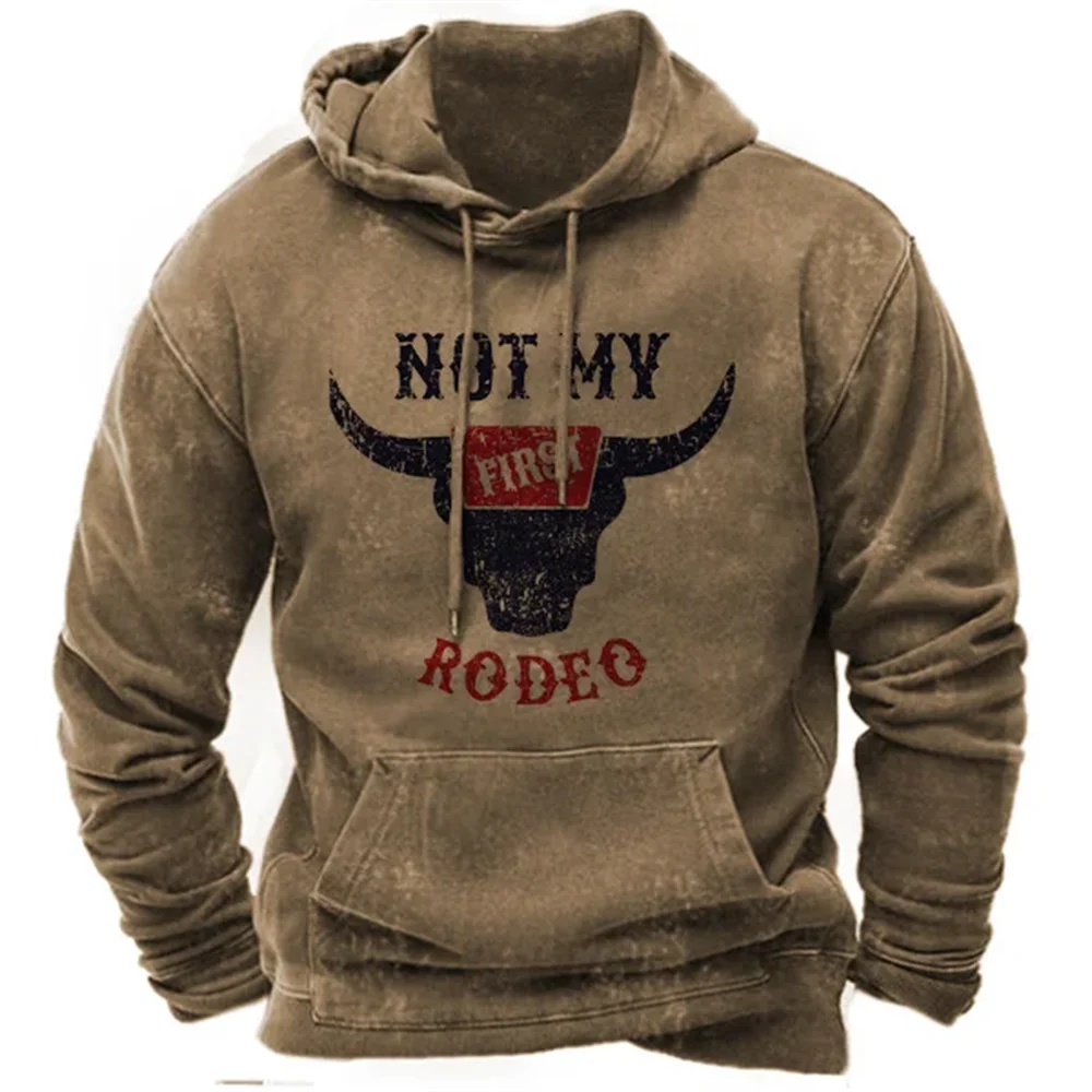 thumbnail image 1 of Nueva sudadera con capucha para hombre, sudadera con capucha con estampado de vaquero en 3D, camisetas de gran tamaño para hombre, ropa holgada vintage de Yellowstone para hombre, 1 of 5