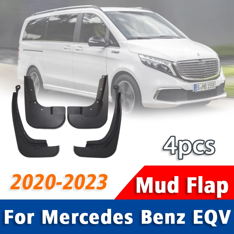 

FOR Mercedes Benz EQV Mudguard Fender Mudflaps Front Rear 4pcs Mud Flap Guards Splash Car Accessories Mudguards 2020-2023