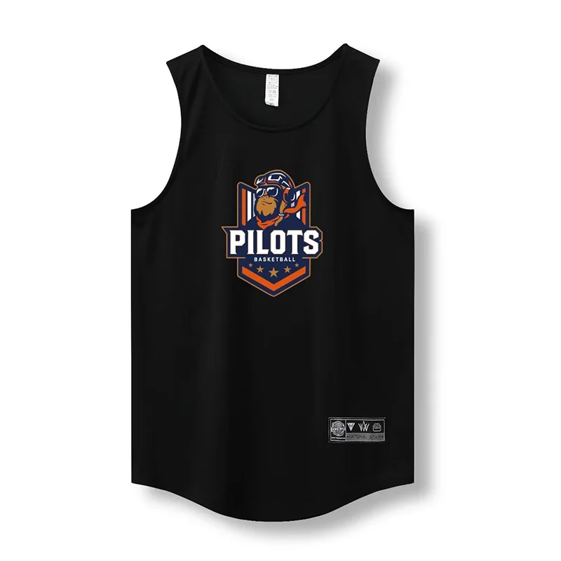 Loose Men Women Running Vest Outdoor Street Basketball Gym Sleeveless Letter Print Shirt Quick Dry Fitness Tank Top