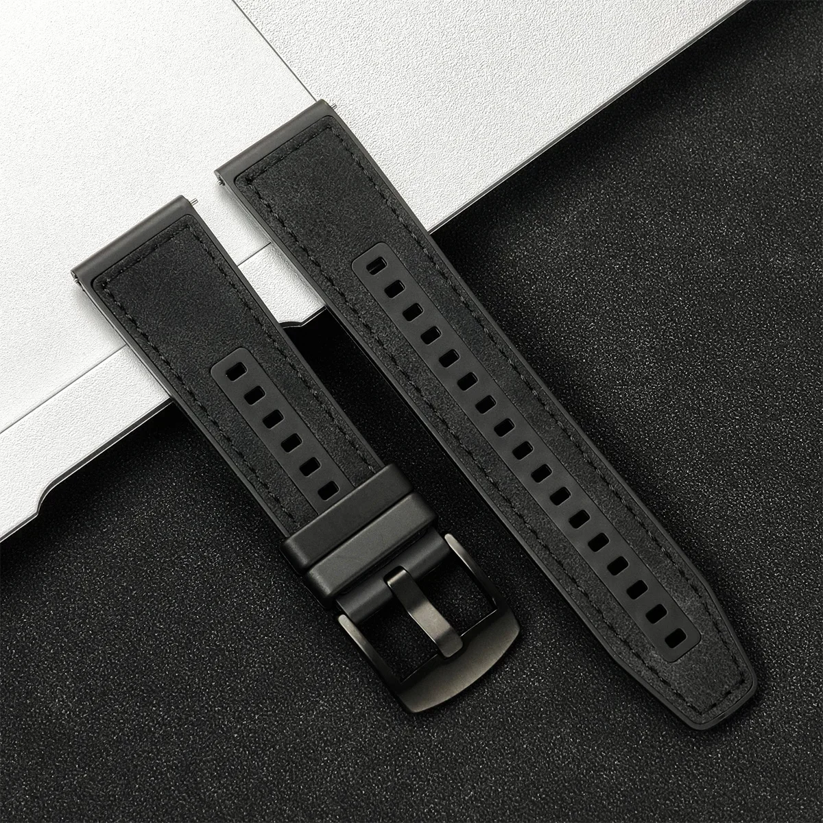 Premium Leather Watch Strap, Soft and Versatile Wristband, 20mm/22mm Width