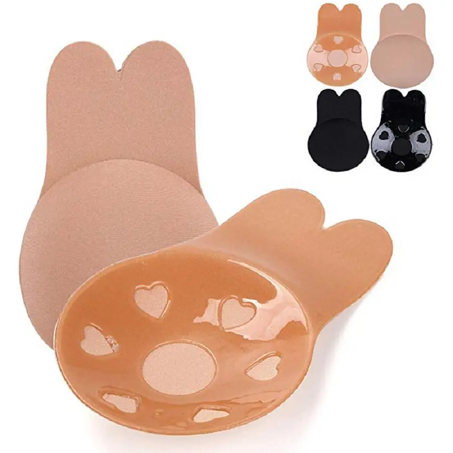 Women Push Up Bras For Self Adhesive Silicone Strapless Invisible Bra  Reusable Sticky Breast Lift Up Tape Kawaii Rabbit Bra Pads - Price history  & Review, AliExpress Seller - BigPeter Store