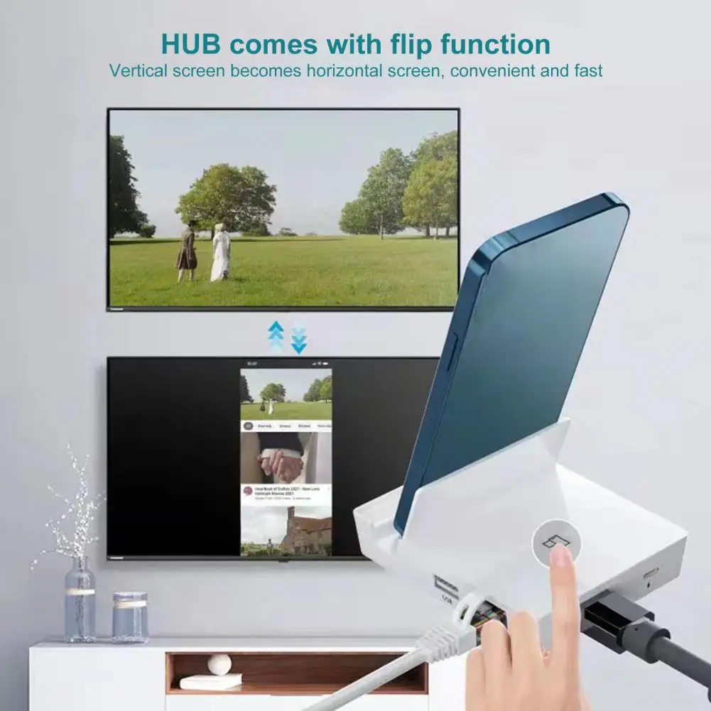 

Разветвитель Hub Plug Play Data Hub RJ45 Ethernet Lan док-станция