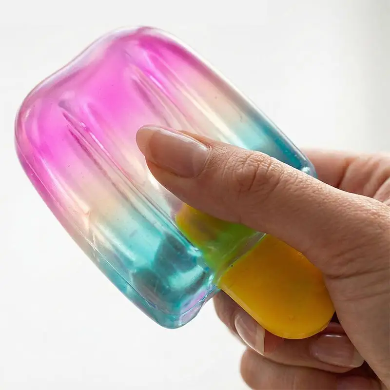 Sensory Stress Relief Squishy Ice Cream Cube - Fun and Soothing Toy