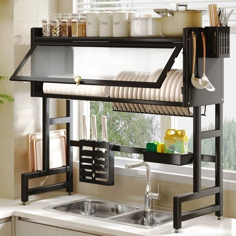 Dish Drying Rack Kitchen Storage Cabinet Over The Sink Dish Drying Rack Kitchen Storage Cabinet