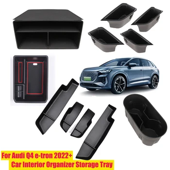 Per Audi Q4 E-Tron 2022-2024 Interni Organizzatore Scatola di Immagazzinaggio Bracciolo Console Centrale Tidy Stivaggio Accessori Auto