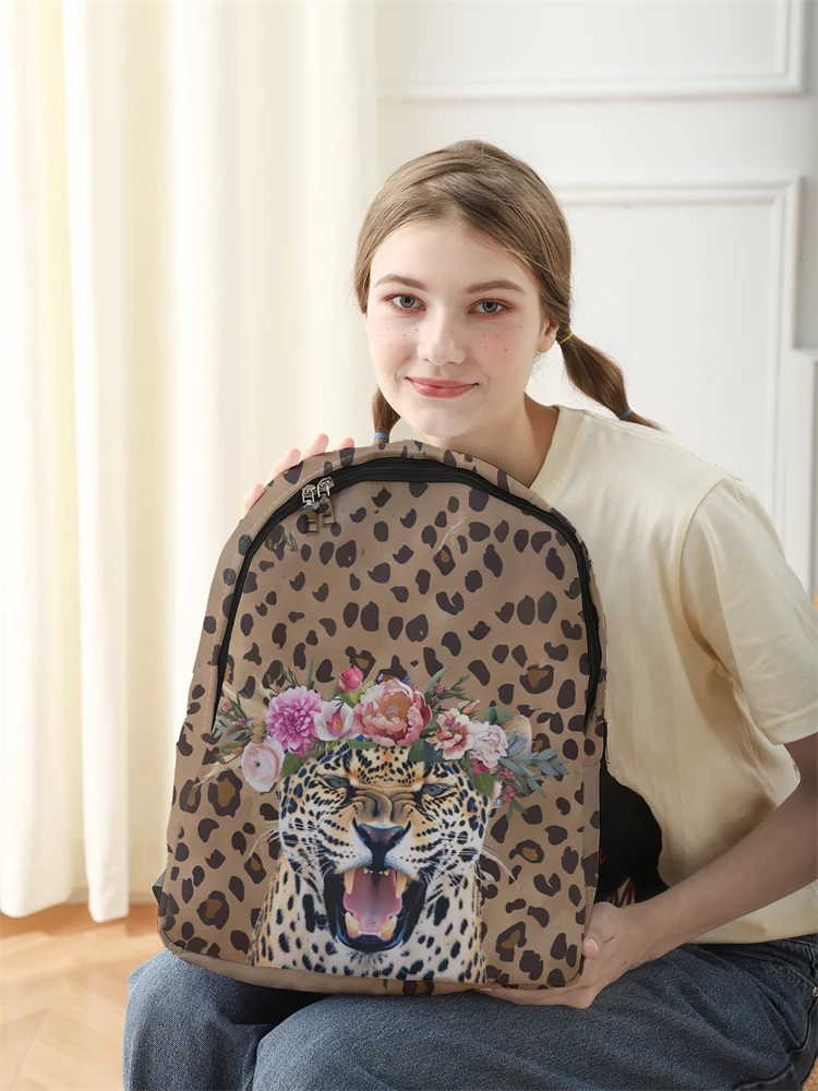 New Women's and Men's High Capacity College Backpack Trend Women's Laptop School Bag Cute Girl Travel Bag Cool