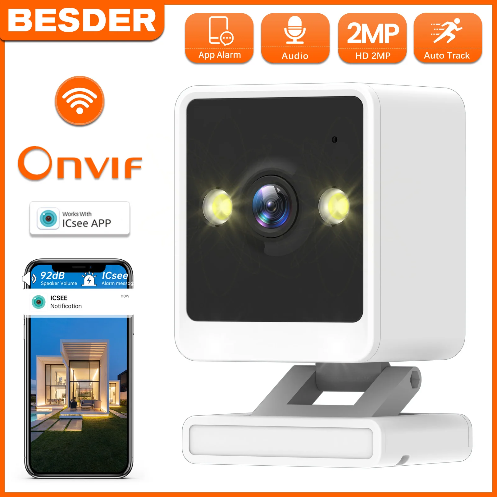 Mini Telecamera Ip Da 2Mp Tuya Smart Home Indoor Wifi Wireless Surveillance Audio Cam Cctv Monitoraggio Automatico Di Sicurezza Baby Monitor