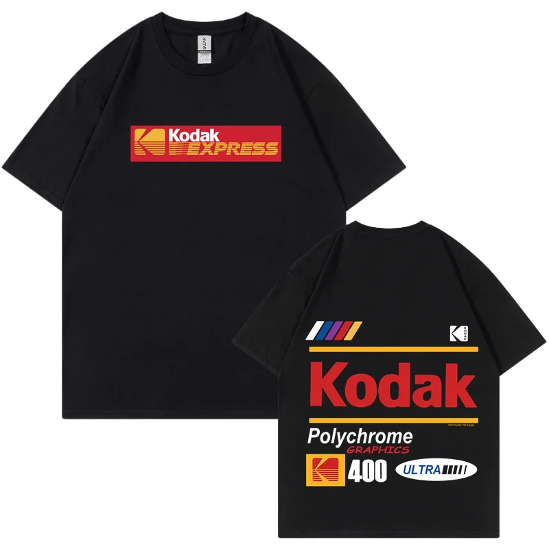 Summer Kodak Cotton T-shirts Women, Ladies Casual Tops Print, Simple Style Design Short Sleeve Tshirts, Lady Clothes Plus Size