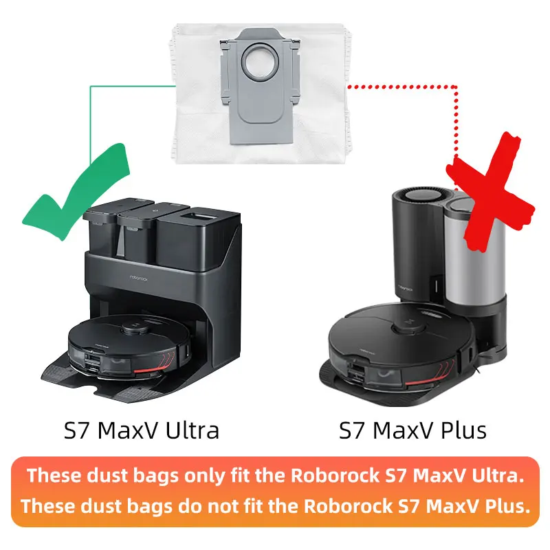 For Xiaomi Roborock S7 MaxV Ultra / S7 MaxV / Plus Hepa Filter Accessories  G10S Dust Bag Main Side Brush Mop Robot Vacuum Parts