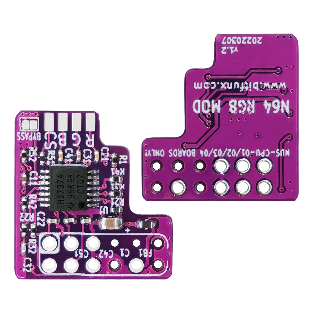 Bitfunx-kit Mod Rgb para Nintendo 64 Ths7374 Amp Mod para N64 Ntsc Consolas de Jogos - Image 3