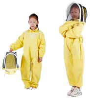 Vêtements d'apiculture anti-équation pour enfants, respirants, trempés pour enfants, équipement et gants d'apiculture 6